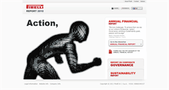 Desktop Screenshot of annual-report-2010.pirelli.com