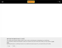 Tablet Screenshot of pirelli.com